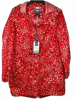 NWT Joules Right as Rain Golightly Packable Rain Jacket Womens US 4